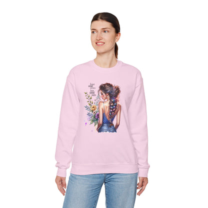 I Don`t  Make Mistakes, I Just Date Them Floral Illustration Crewneck Sweatshirt, Cozy Gift for Her, Casual Fashion, Spring Wardrobe Essential, Art Lover Apparel