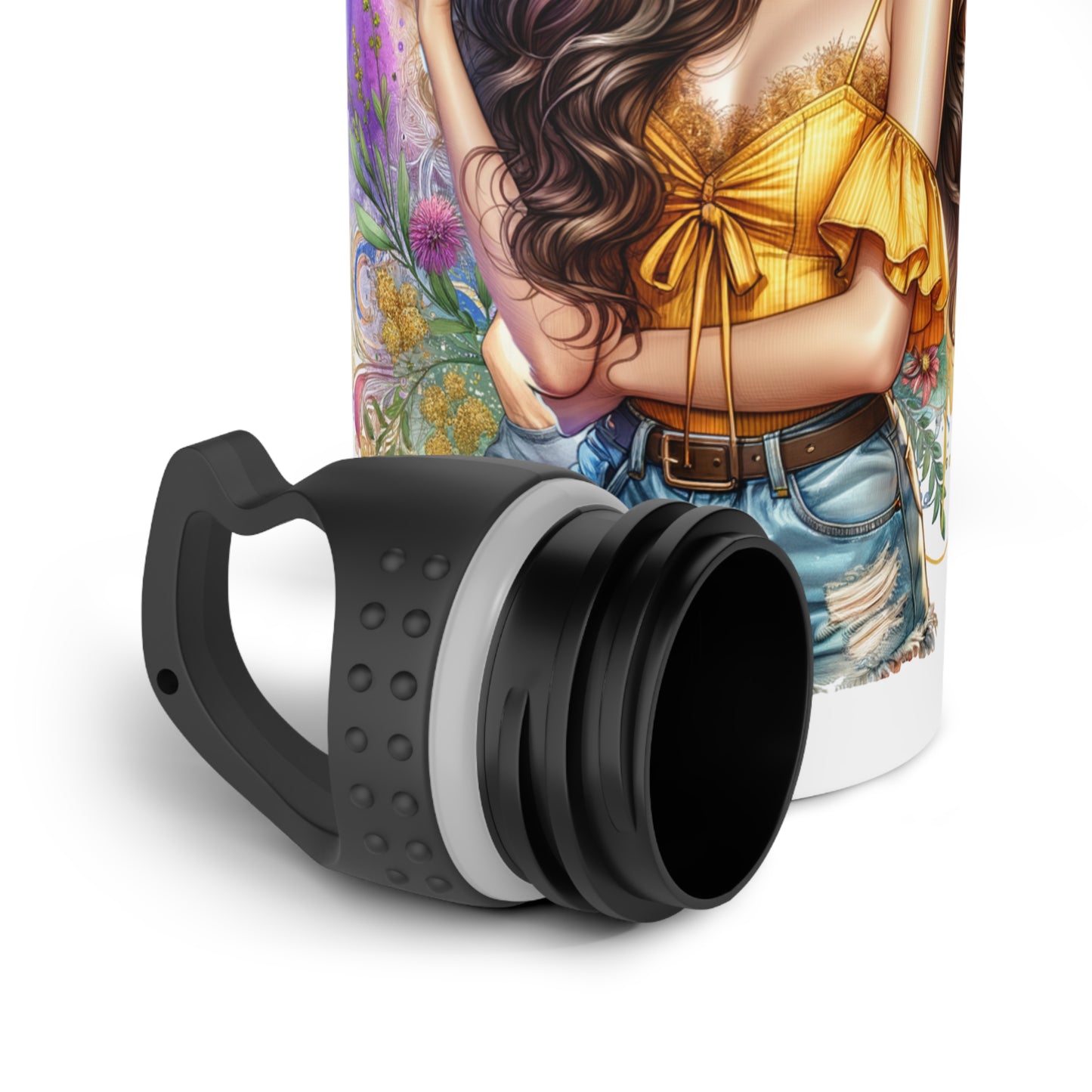 I Don't Make Mistakes, I Date Them Vibrant Stainless Steel Water Bottle - Motivational Quote & Colorful Design, Eco-Friendly Drinkware, Fitness Hydration, Gift Idea