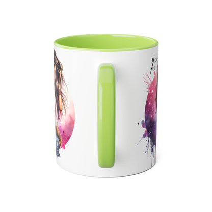 Yuck Fou Stylish Accent Mugs, Floral Design for Coffee Lovers, Unique Gift, Art Mug, Personalized Drinkware, Vibrant Tea Cups