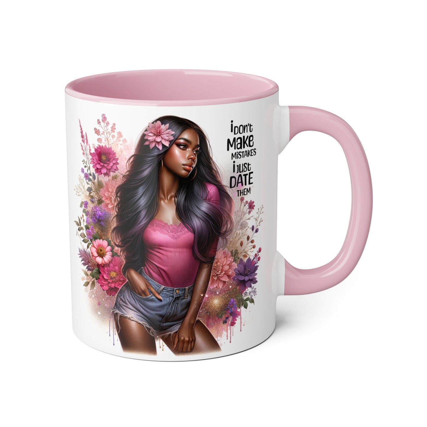 I Don't Make Mistakes, I Date Them Accent Mug