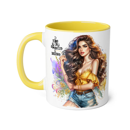 Funny Accent Mug - My Taste in Men is Probably a Disability Humor 11oz Cup