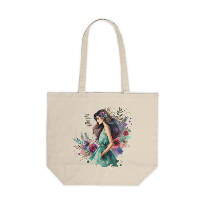 I Don`t Make Mistakes, I Just Date Them Floral Woman Canvas Tote Bag, Eco-Friendly Shopping Bag, Boho Style Bag, Gift for Her, Reusable Tote, Art Tote