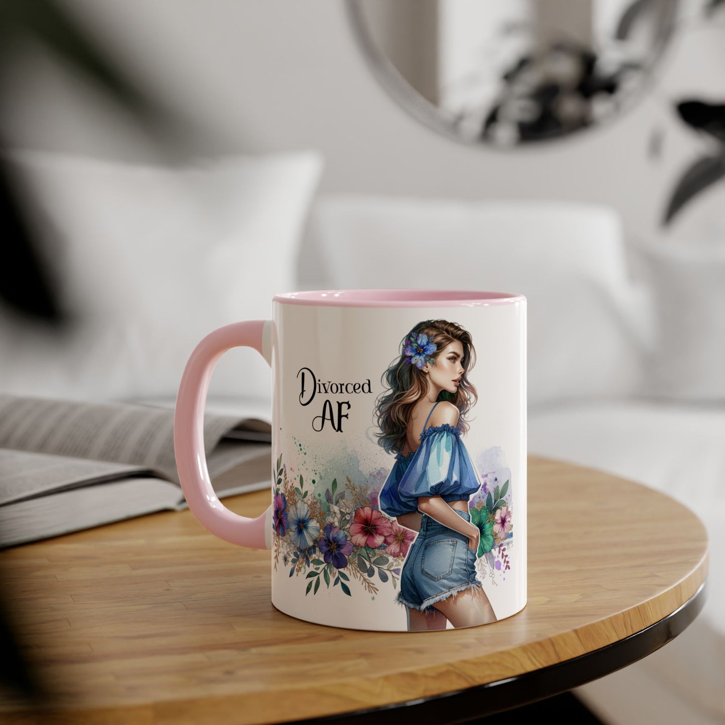 Divorced AF Accent Mug | Floral Design | Coffee Cup for Empowerment | Gift for Divorcees | Self-Care Mug | Celebrating New Beginnings [...]