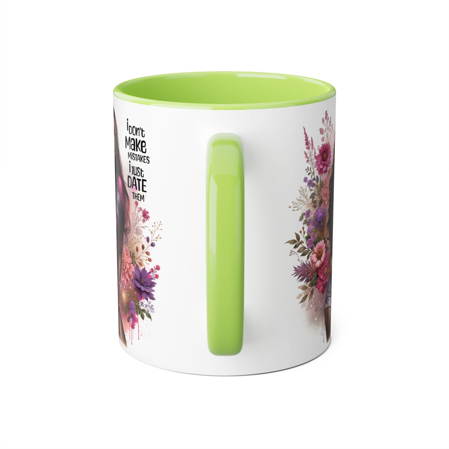 I Don't Make Mistakes, I Date Them Accent Mug