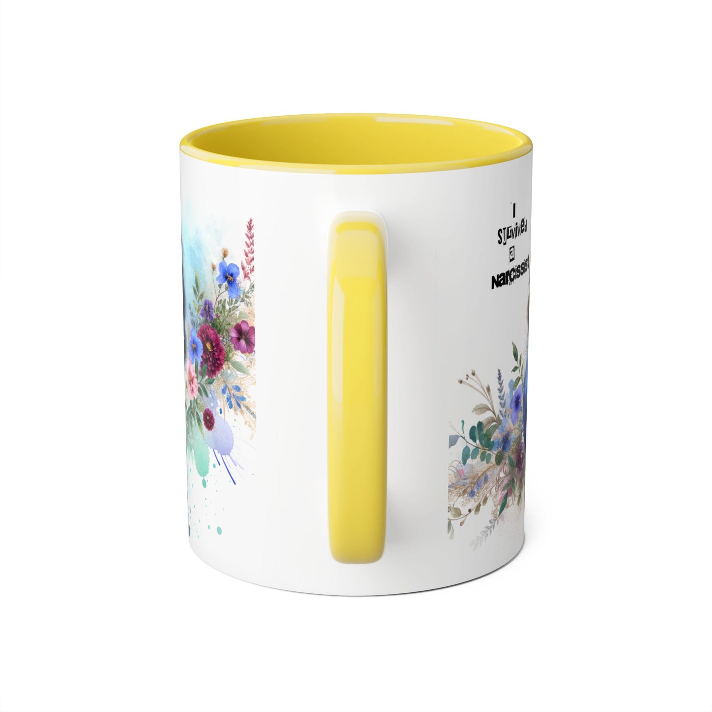 Survivor Accent Mug, Inspirational Gift Mug, Unique Art Coffee Cup, Self-Care Mug for Her, Perfect for Friendship, Recovery Gift