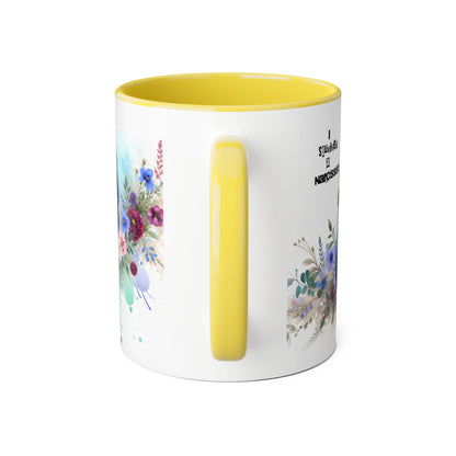 Survivor Accent Mug, Inspirational Gift Mug, Unique Art Coffee Cup, Self-Care Mug for Her, Perfect for Friendship, Recovery Gift