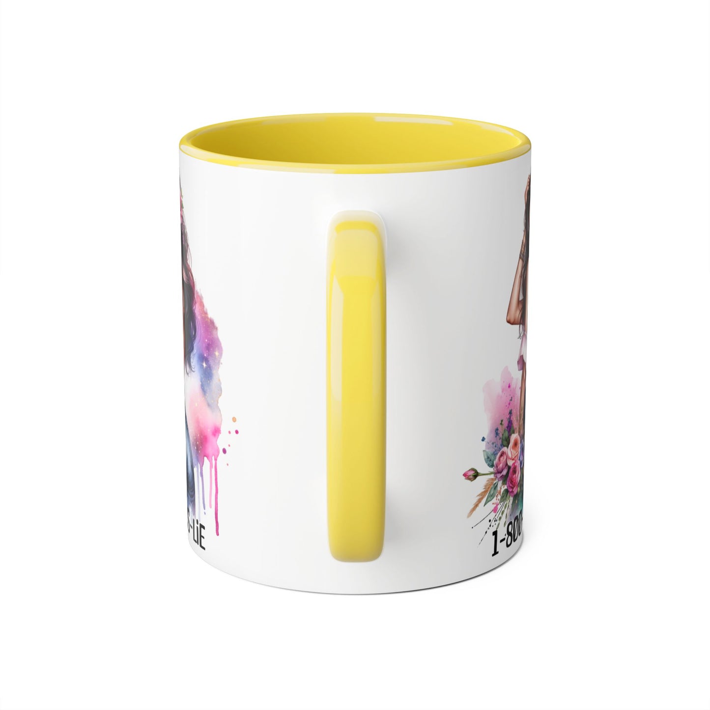 Stylish Accent Mugs, 11oz - Fun Gift for Friends, 1-800-BOYS-LIE, Coffee Lover Present, Unique Mug for Selfies