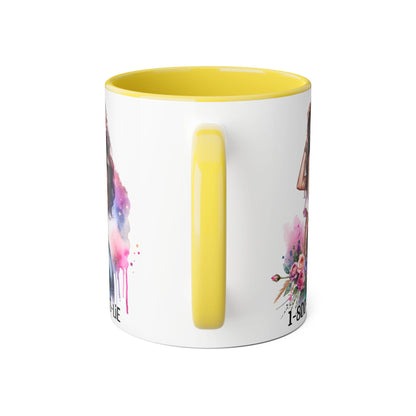 Stylish Accent Mugs, 11oz - Fun Gift for Friends, 1-800-BOYS-LIE, Coffee Lover Present, Unique Mug for Selfies