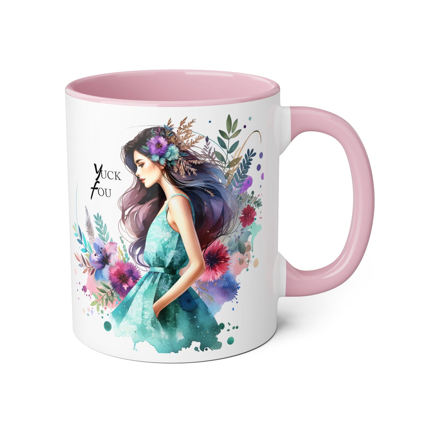 Yuck Fou Artistic Accent Mug with Floral Design, Unique Gift for Coffee Lovers, Birthday Gift, Home Decor, Self-Care Essentials, Inspirational [...]