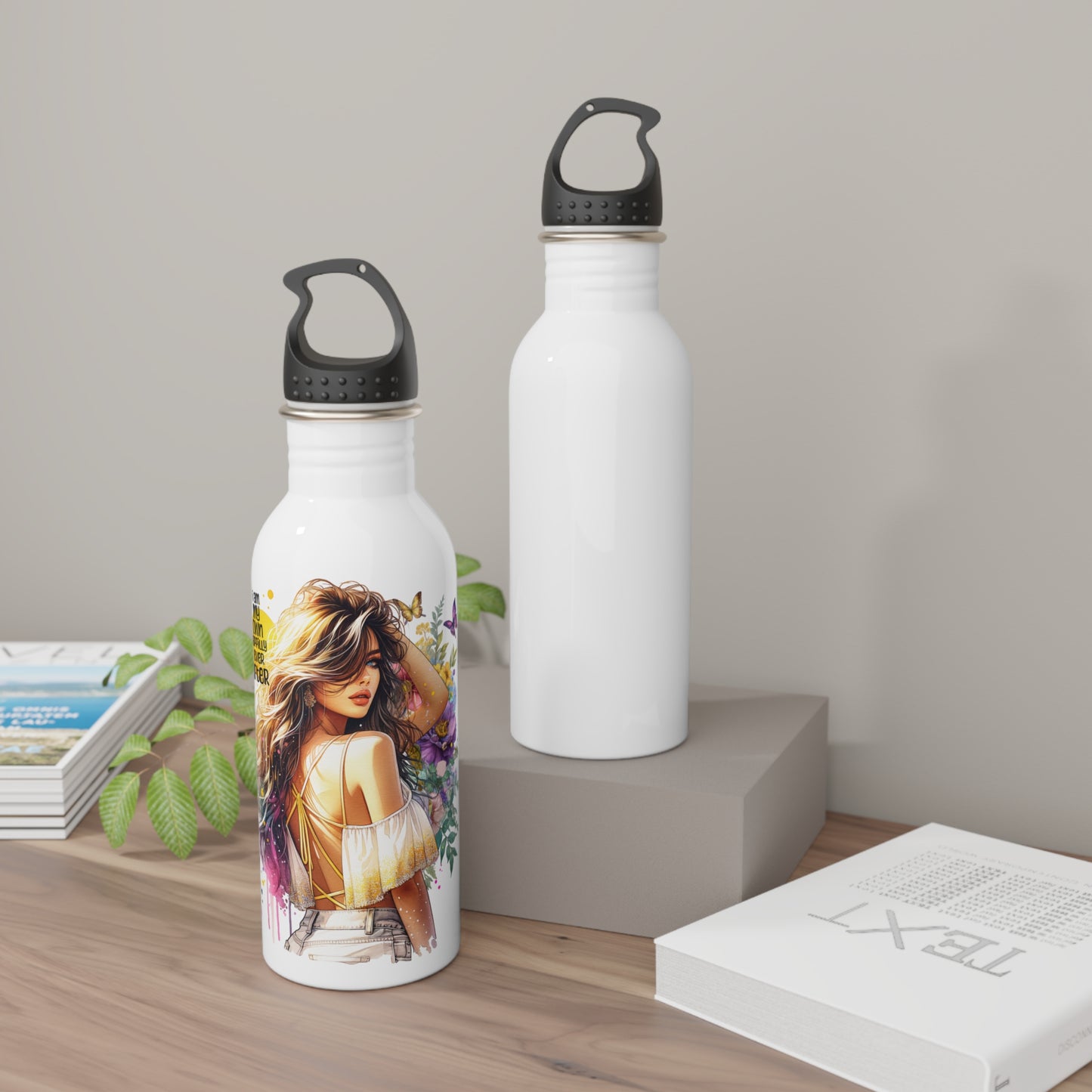 I Am My Own Happily Ever After Stylish Stainless Steel Water Bottle, Motivational Quote Bottle, Eco-Friendly Drinkware, Unique Gift for Her, Summer Hydration Essential