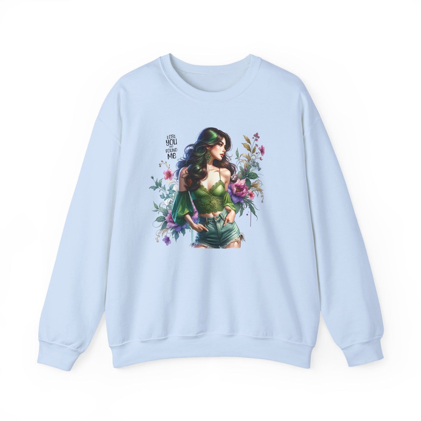 Lost You And Found Me Bohemian Floral Sweatshirt: Perfect for Cozy Days, Gift for Her, Casual Wear, Spring Fashion, Friendship Gift