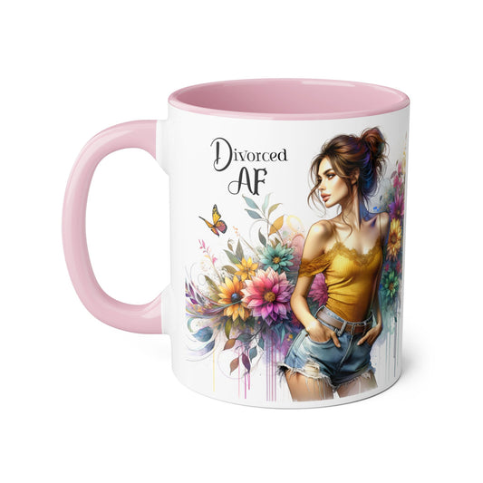 Divorced AF Accent Mug