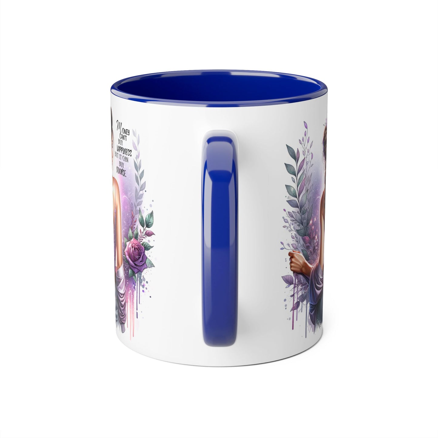 Money Can't Buy Happiness But It Can Buy Divorce Humoristic Artistic Affirmation Mug, Limitless Potential Coffee Cup, Inspirational Gift for Her, Motivational Drinkware, Empowerment Mug