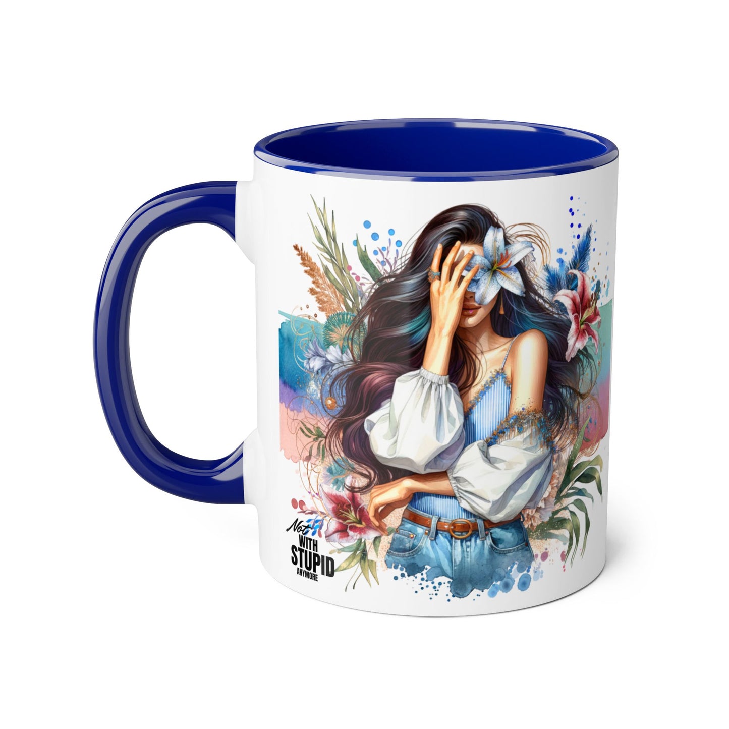 Mug - Not With Stupid Anymore Humoristic 11oz Accent Mug