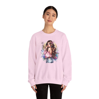 I Don't Make Mistakes, I Just Date Them Boho Chic Crewneck Sweatshirt, Cozy Gift for Her, Fashionable Layering Piece, Art-Inspired Apparel, Perfect for Special Occasions