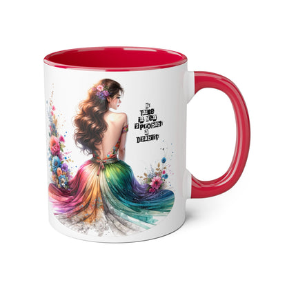 Funny Accent Mug - My Taste in Men is Probably a Disability Humor 11oz Cup
