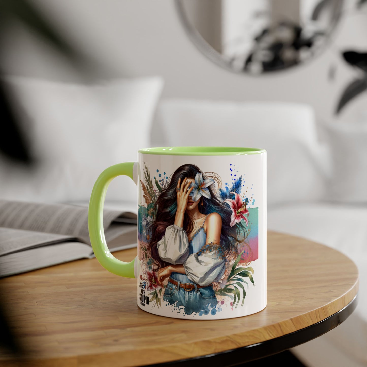 Mug - Not With Stupid Anymore Humoristic 11oz Accent Mug