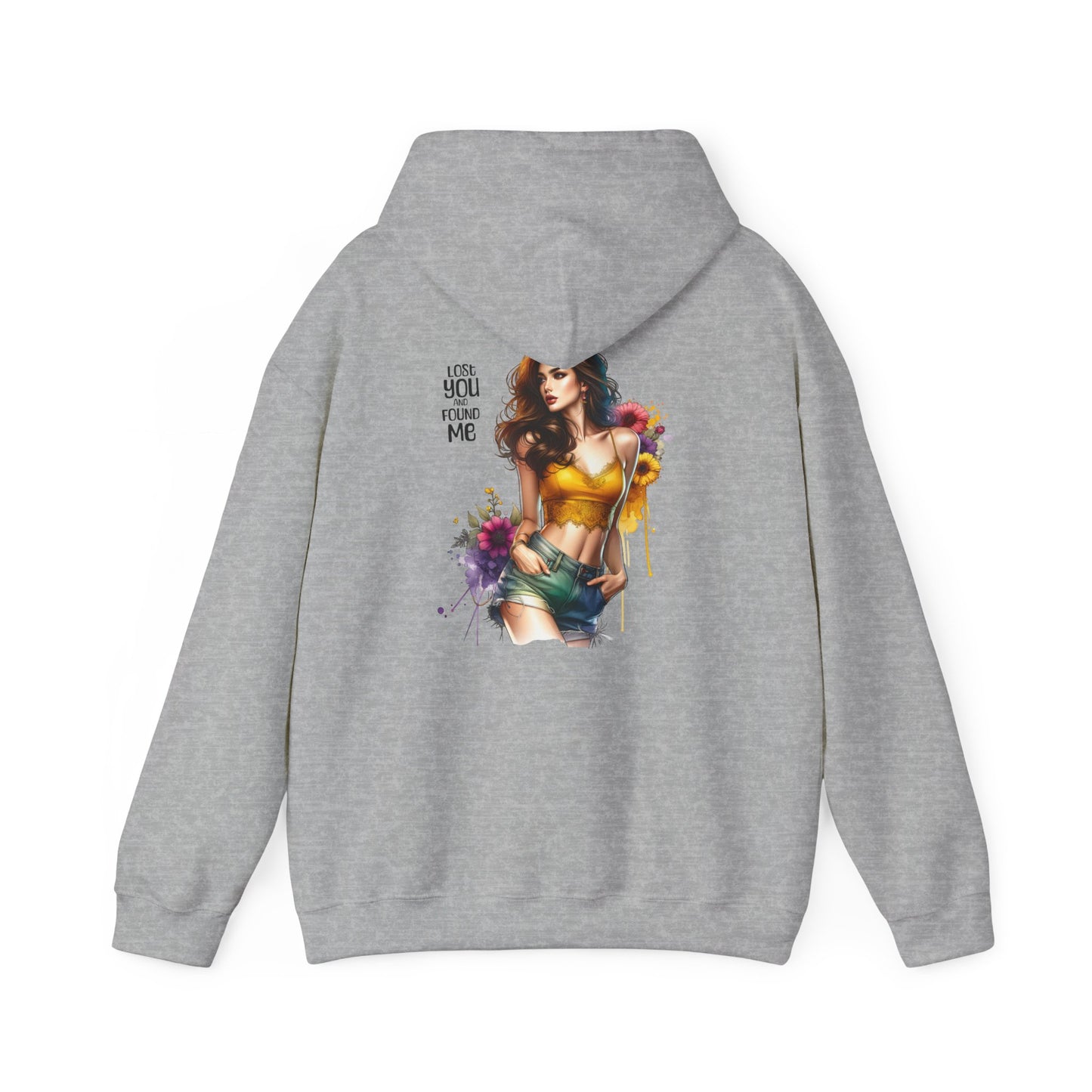 Breakup Hoodie - Unisex Hooded Sweatshirt Lost You and Found Me Design