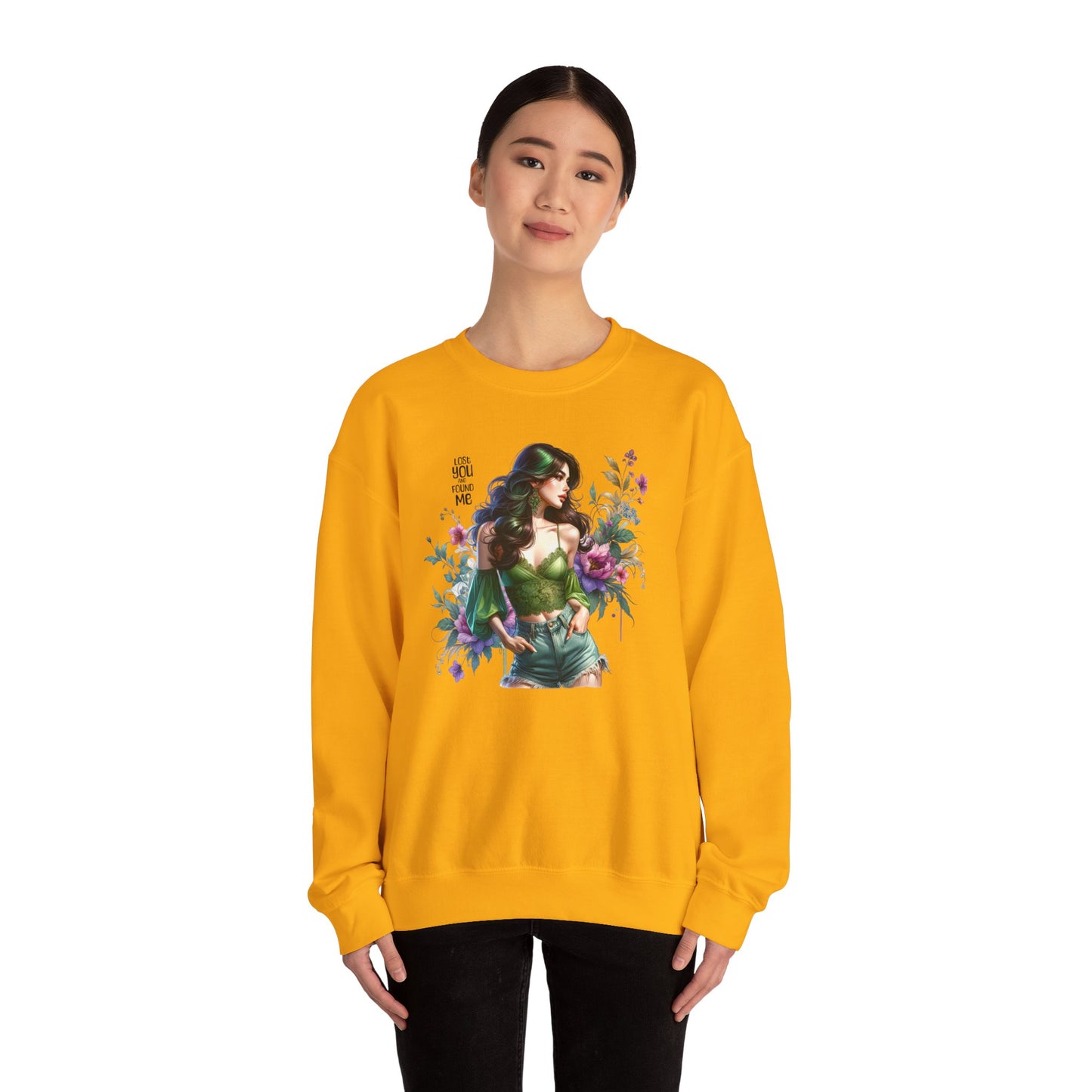Lost You And Found Me Bohemian Floral Sweatshirt: Perfect for Cozy Days, Gift for Her, Casual Wear, Spring Fashion, Friendship Gift