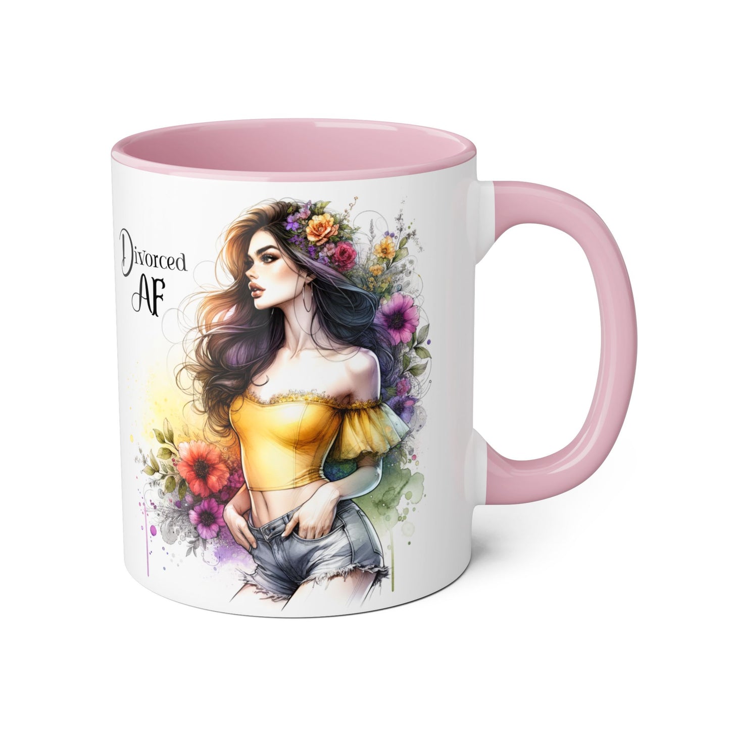 Mug - Divorced AF 11oz Accent Mug