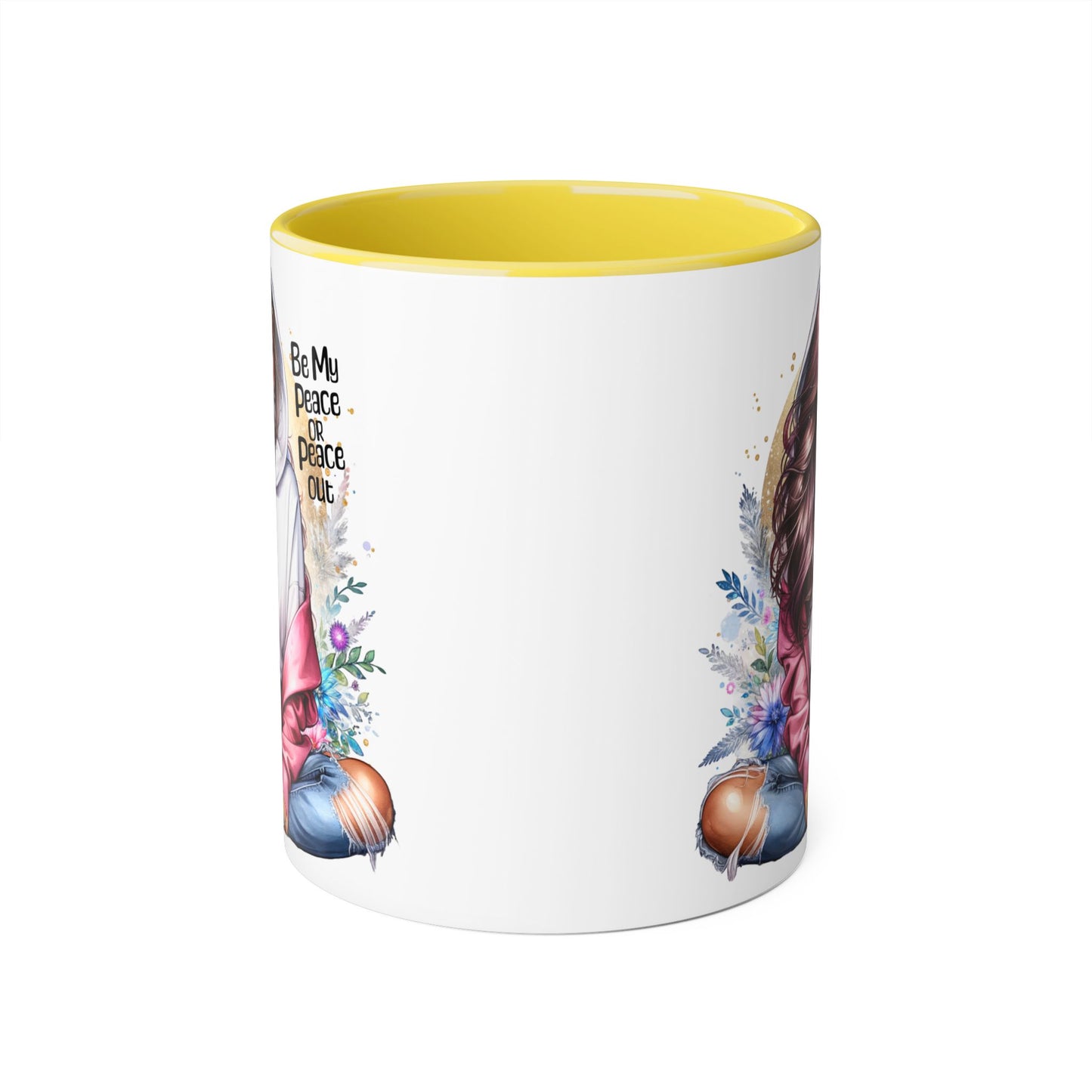 Be My Peace or Peace Out Accent Mug