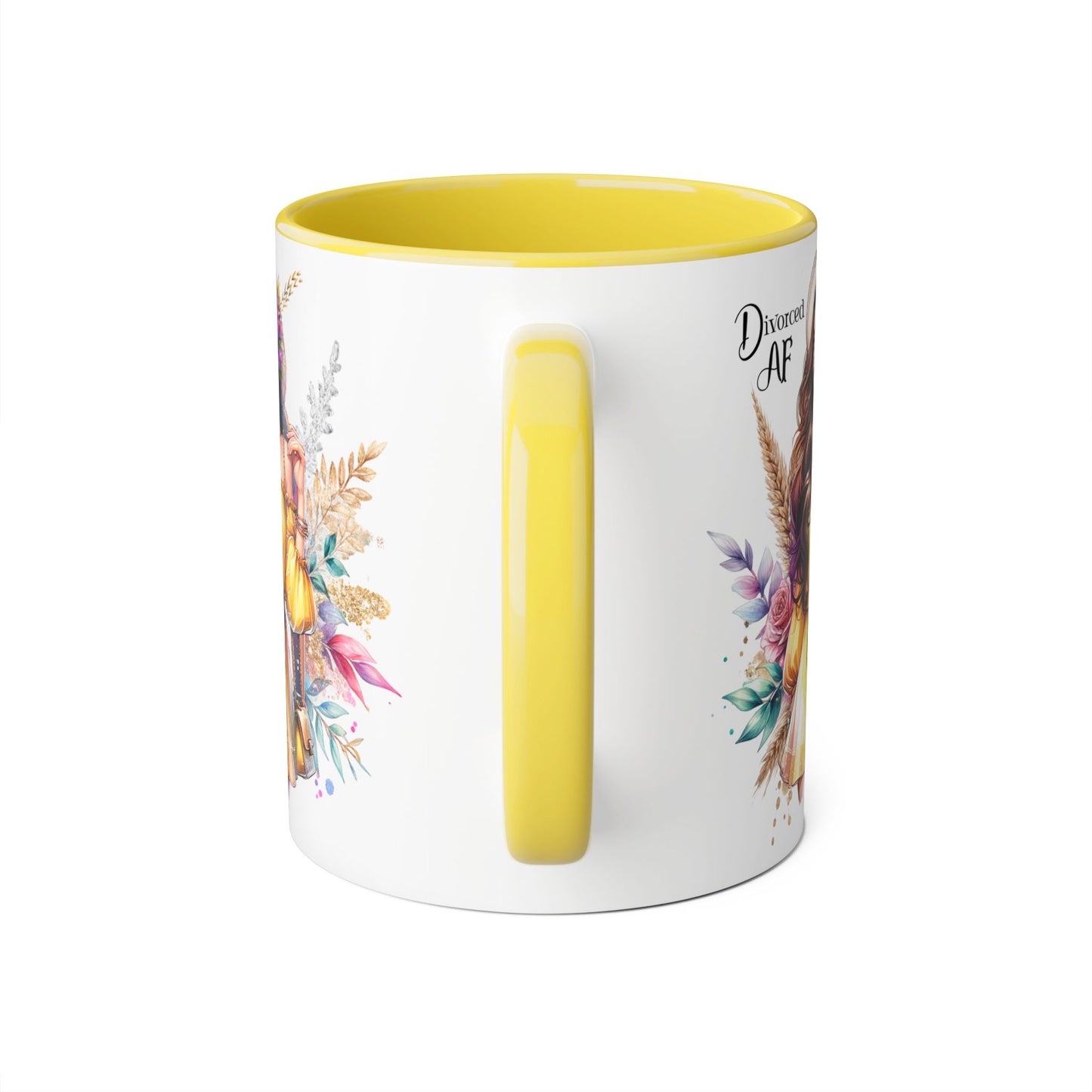 Divorced AF Accent Mug, Empowering Coffee Cup, Self-Love Gift for Her, Unique Birthday Present, Motivational Drinking Vessel