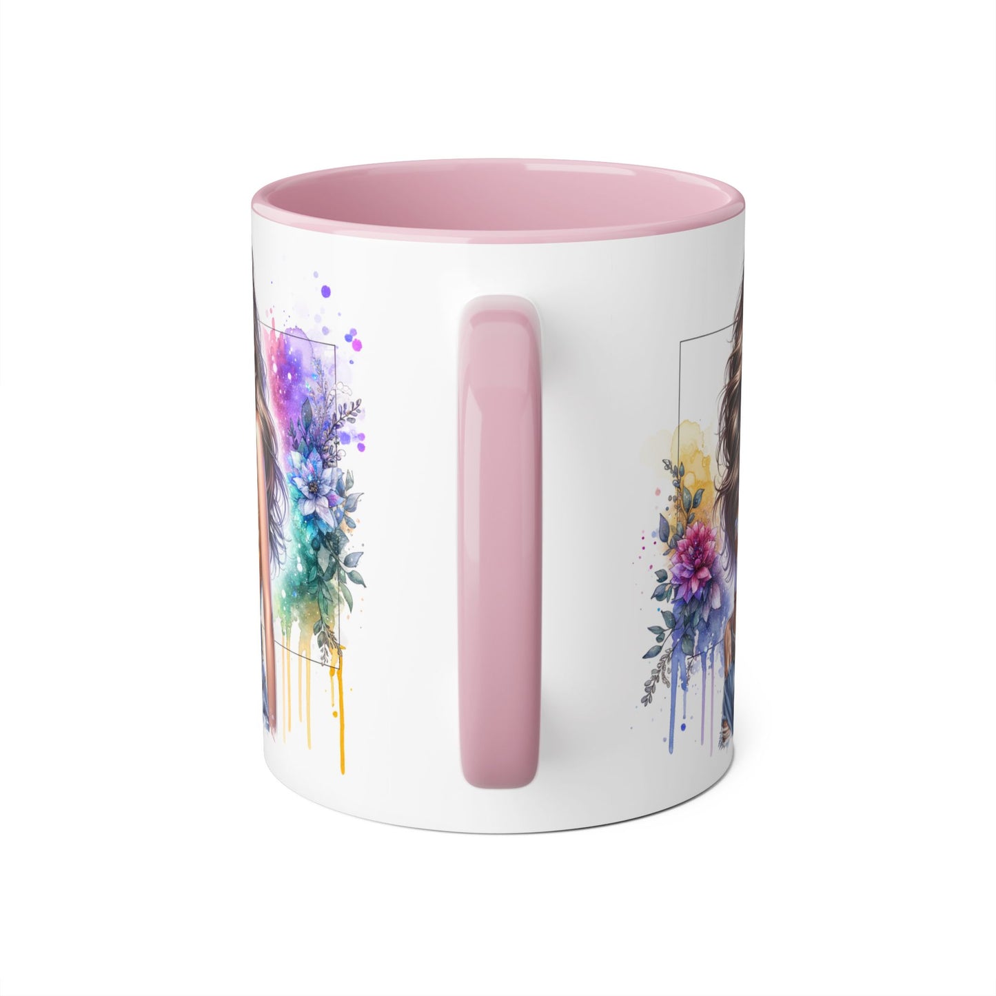 Thank U, Next Vibrant Floral Accent Mug | Unique Coffee Cup, Gift for Her, Artful Drinkware, Boho Style, Colorful Tea Mug, Inspirational Design