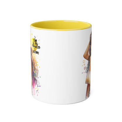 Funny Accent Mug - My Taste in Men is Probably a Disability Humor 11oz Cup