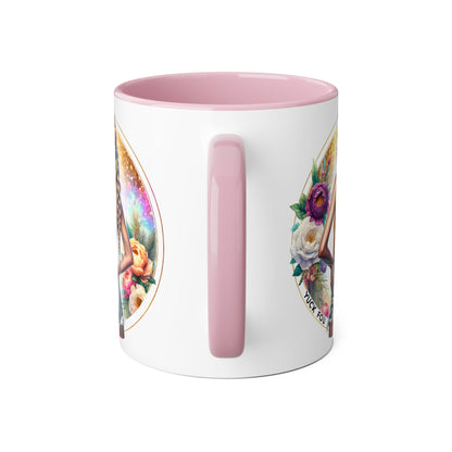 Yuck Fou Artistic Accent Mugs - Beautiful Floral Designs for Coffee Lovers, Gift for Friends, Home Decor, Birthday, Everyday Use