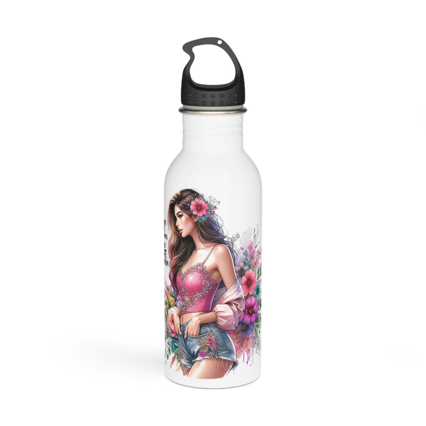 I Don't Make Mistakes, I Date Them Floral Stainless Steel Water Bottle - Quirky Eco-Friendly Hydration, Stylish Travel Mug, Fitness Accessory, Fun Gift for Her, Summer [...]
