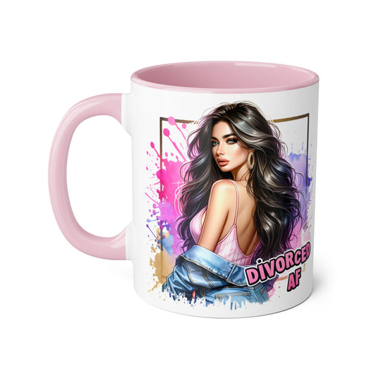 Mug - Divorced AF 11oz Accent Mug
