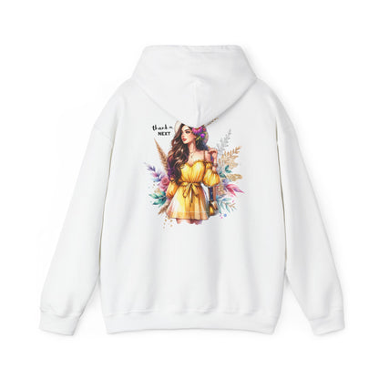 Thank U, Next Bohemian Chic Hoodie - Relaxed Fit Unisex Sweatshirt, Casual Style, Everyday Wear, Gift for Her, Art-Inspired Apparel
