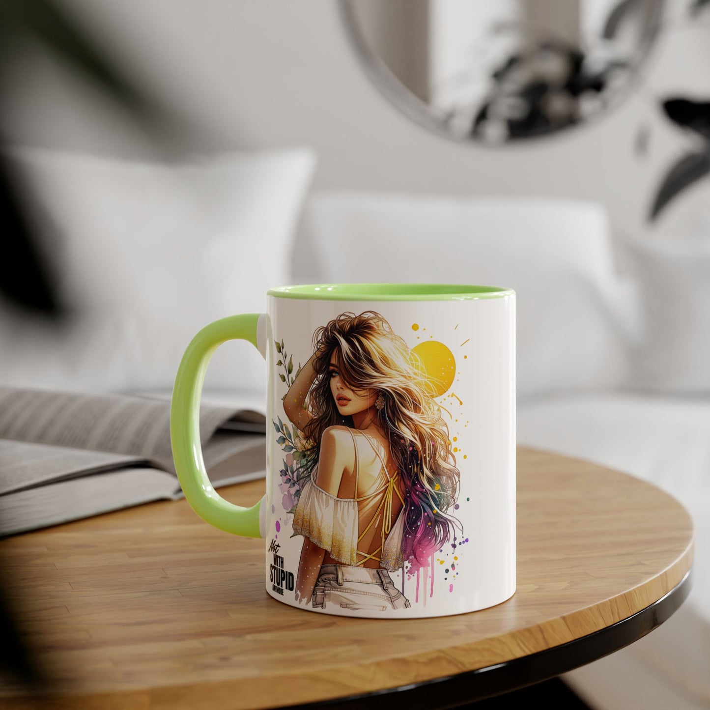Mug - Not With Stupid Anymore Humoristic 11oz Accent Mug