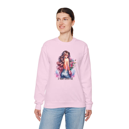 1-800-Boys-Lie Stylish Floral Graphic Sweatshirt, Cozy Crewneck Sweatshirt for Women, Gift for Her, Casual Fashion Top, Spring Wardrobe Essential