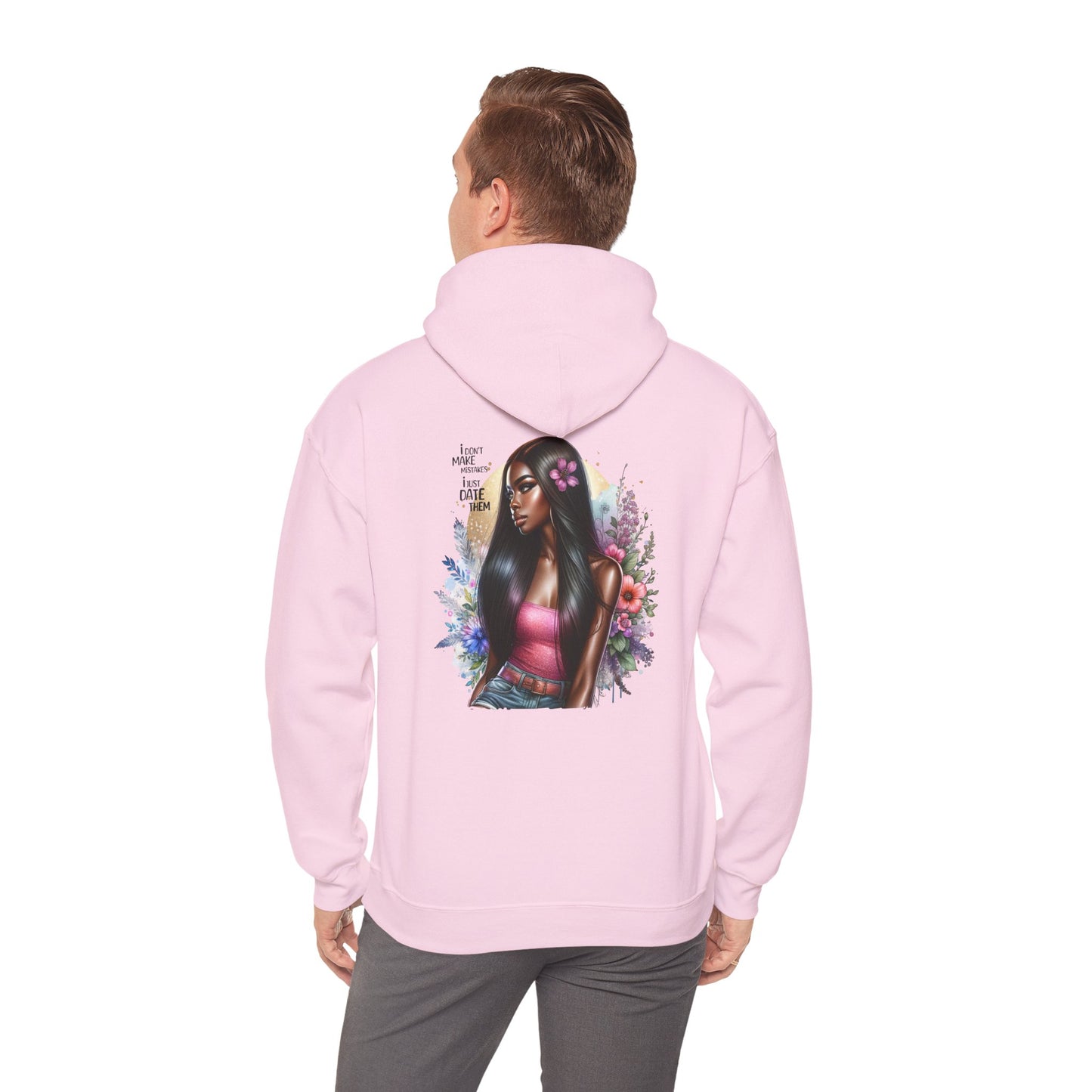 I Don`t  Make Mistakes, I Just Date Them Vibrant Art Hoodie - Unisex Heavy Blend™, Cozy Fashion, Gift for Her, Spring Vibes, Casual Streetwear, Perfect for Holidays