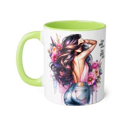Floral Coffee Mug - "I Don't Make Mistakes, I Just Date Them" - Unique Gift for Her, Funny Mug, Tea Lover's Cup, Coffee Lover
