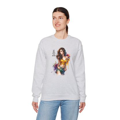 I Am My Own Happily Ever After  Stylish Inspirational Crewneck Sweatshirt, Cozy Unisex Pullover, Art Print Sweatshirt, Gift for Her, Everyday Wear, Colorful Design