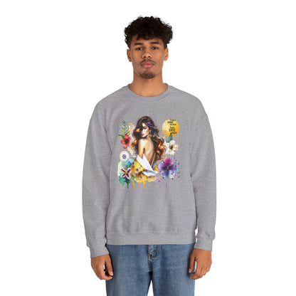 I Don't Make Mistakes, I Just Date Them Floral Art Crewneck Sweatshirt, Comfortable Ladies Fashion, Gift for Her, Boho Style, Casual Outfit, Cozy Sweater
