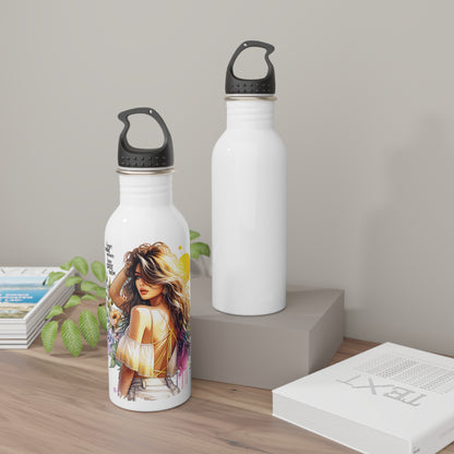 I Don't Make Mistakes, I Date Them Floral Stainless Steel Water Bottle, Eco-Friendly Gift, Travel Hydration, Fitness Accessory, Outdoor Adventure, Summer Essentials