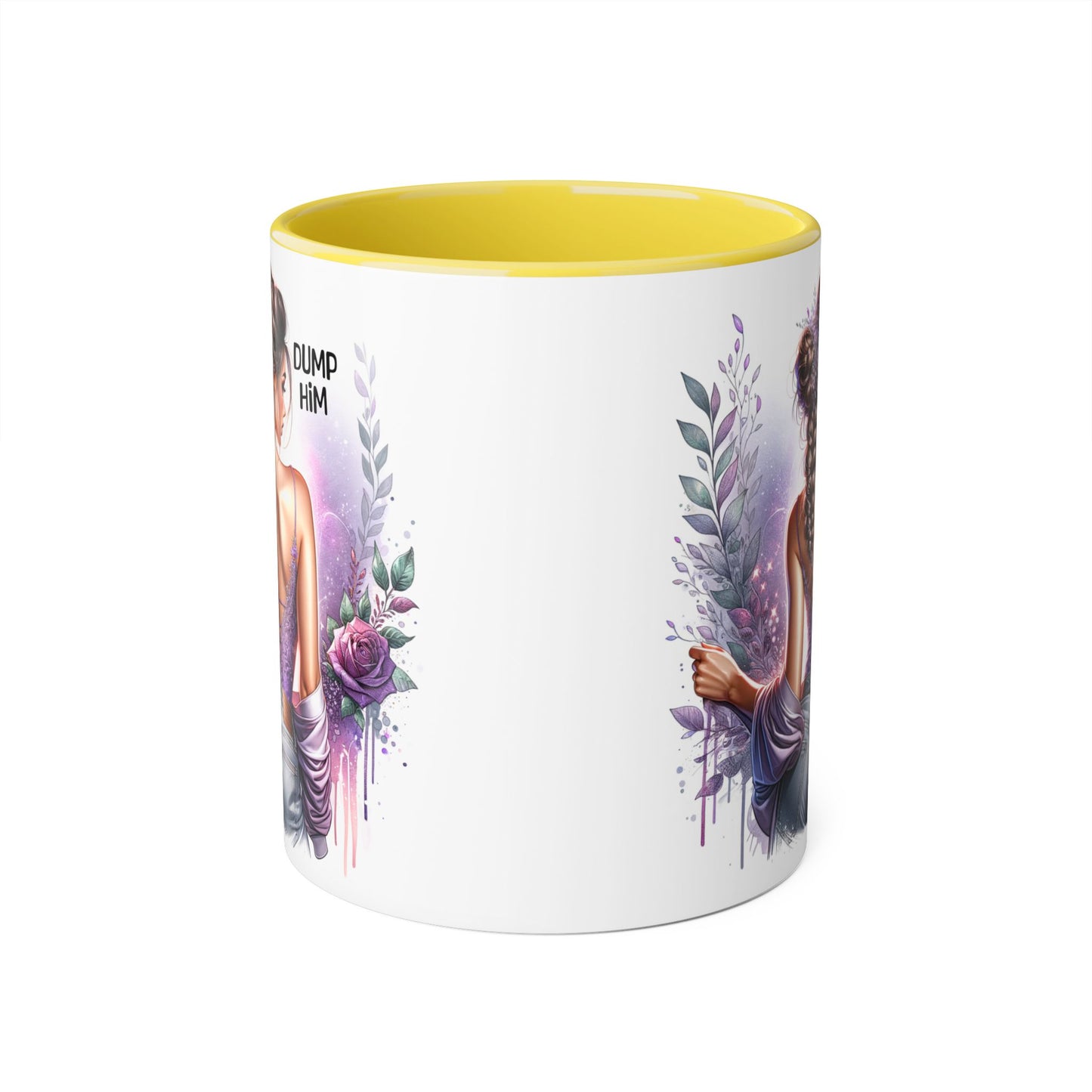 Mug - Dump Him Accent Mug, Funny Coffee Cup Gift for Her