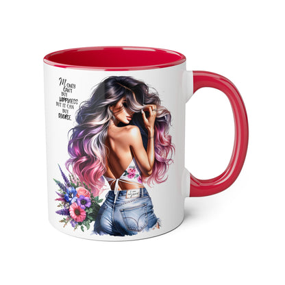 Mug - Money Can't Buy Happiness But It Can Buy Divorce Humoristic Accent Mug, 11oz