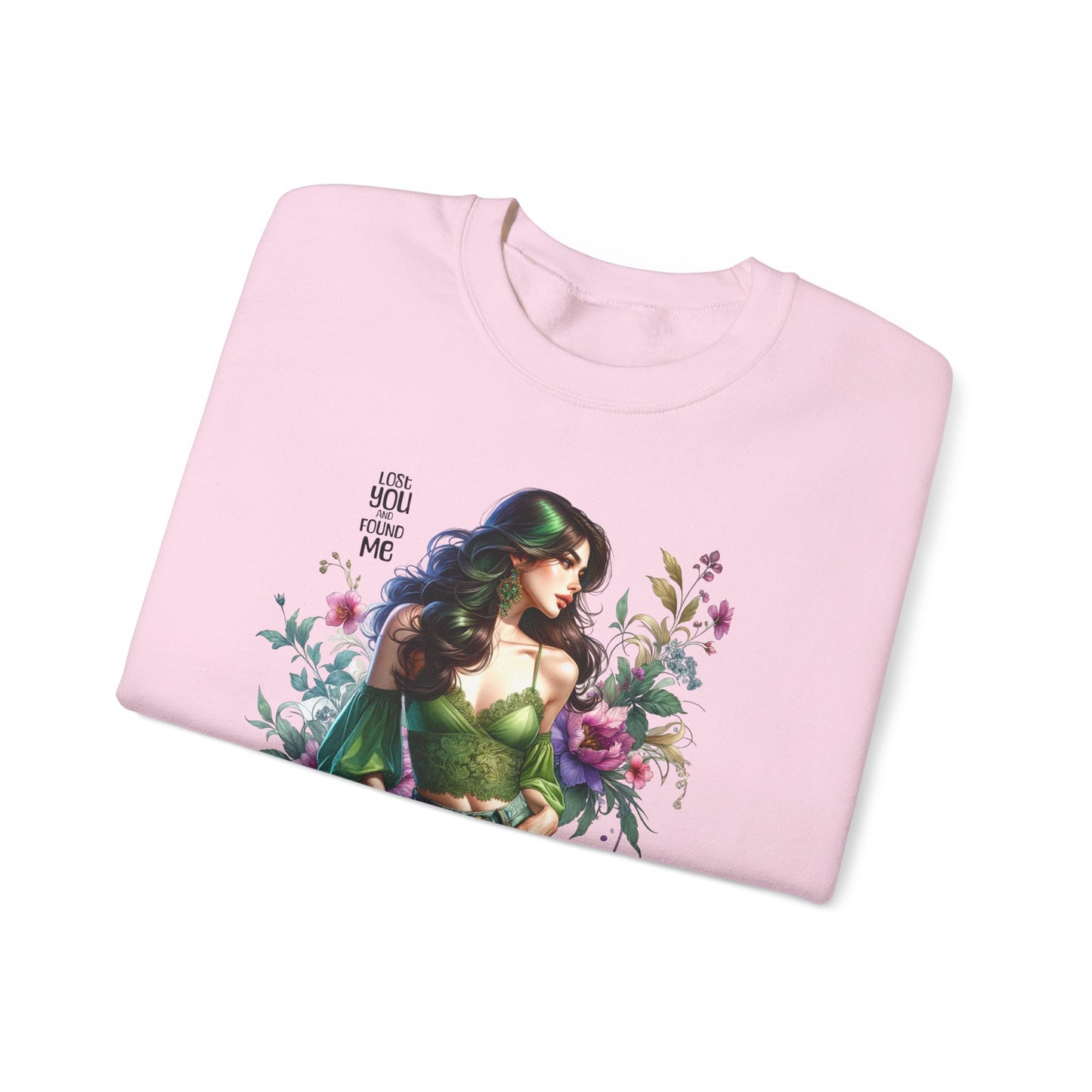 Lost You And Found Me Bohemian Floral Sweatshirt: Perfect for Cozy Days, Gift for Her, Casual Wear, Spring Fashion, Friendship Gift