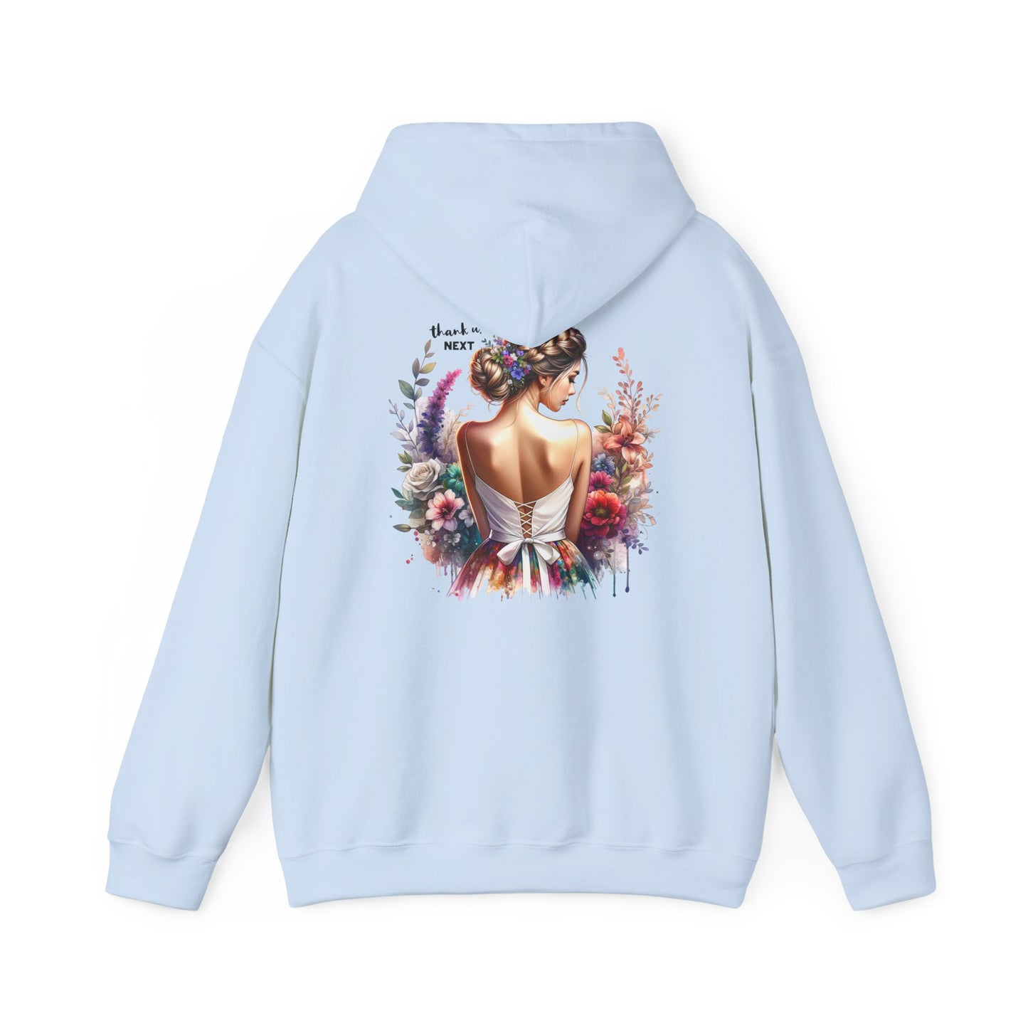 Thank U, Next Elegant Floral Hoodie for Women - Cozy Unisex Sweatshirt for Everyday Wear, Gift for Her, Art-Inspired Sweatshirt, Fashionable [...]