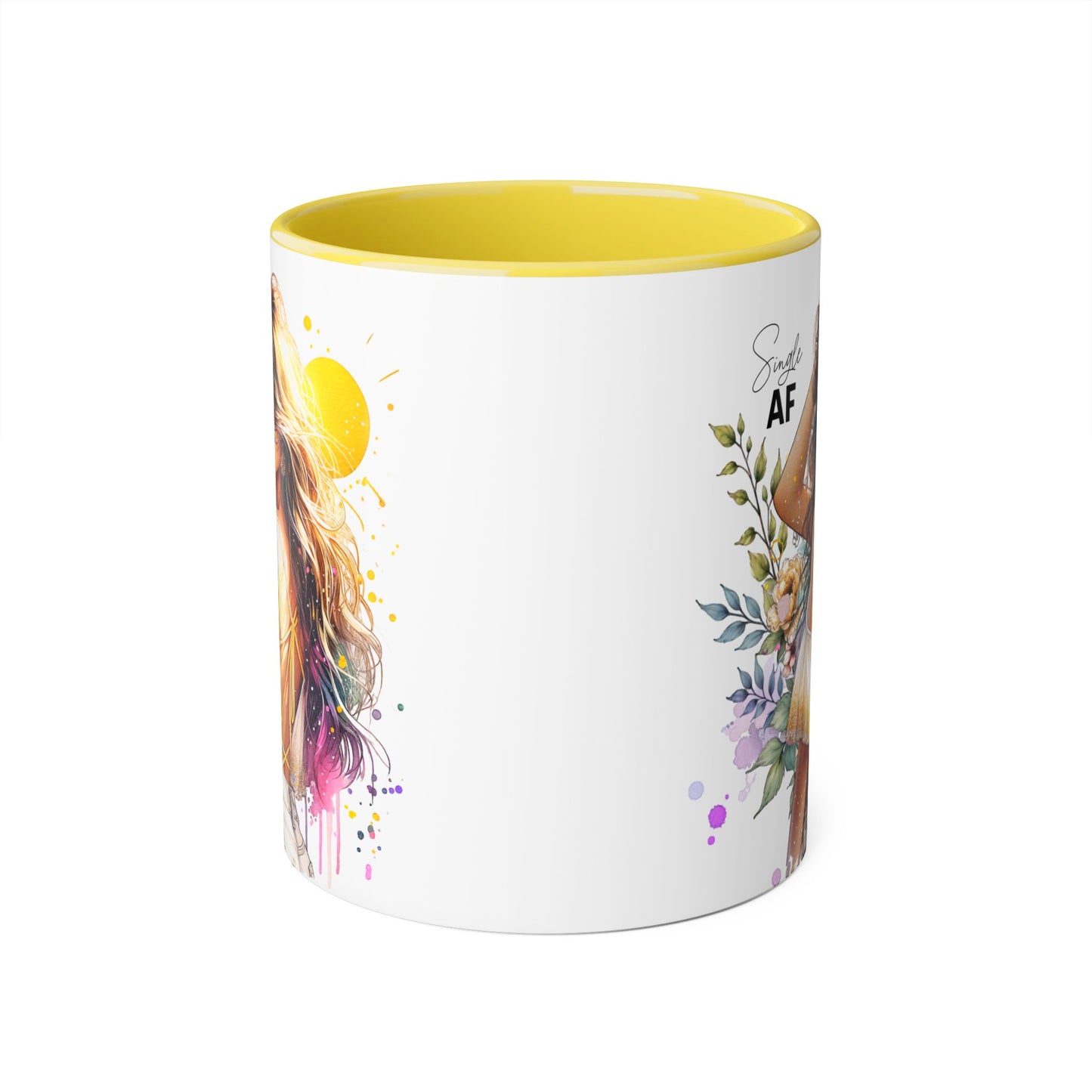 Single AF Chic Single AF Mug | Trendy Coffee Cup for Single Mood | Perfect Gift for Friends, Birthdays, Housewarming, Inspirational Decor