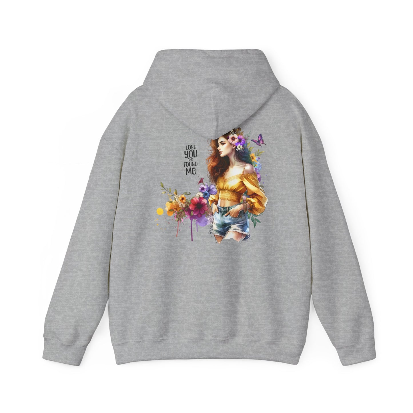 Breakup Hoodie - Unisex Hooded Sweatshirt Lost You and Found Me Design