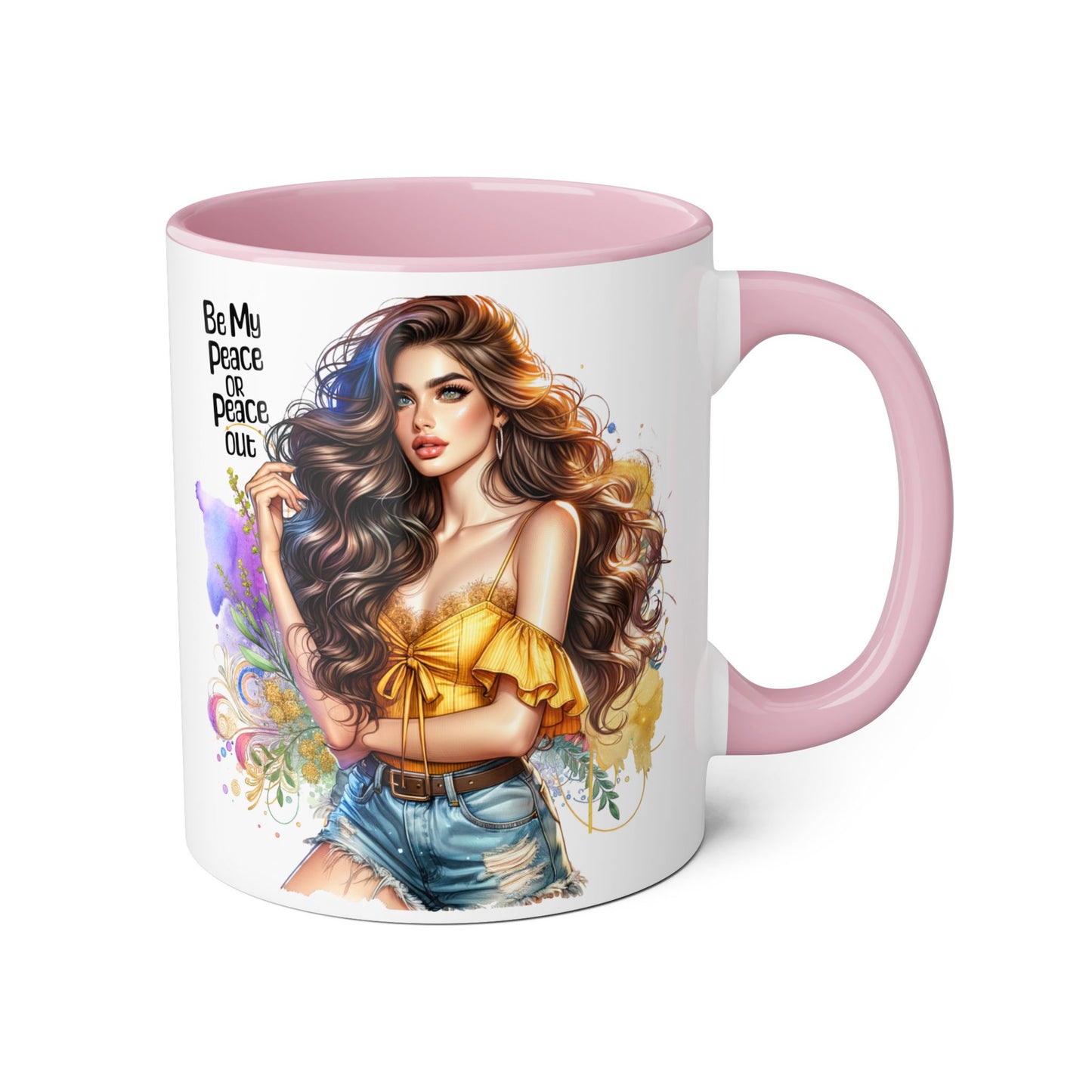 Mug - Be My Peace or Peace Out Accent 11oz