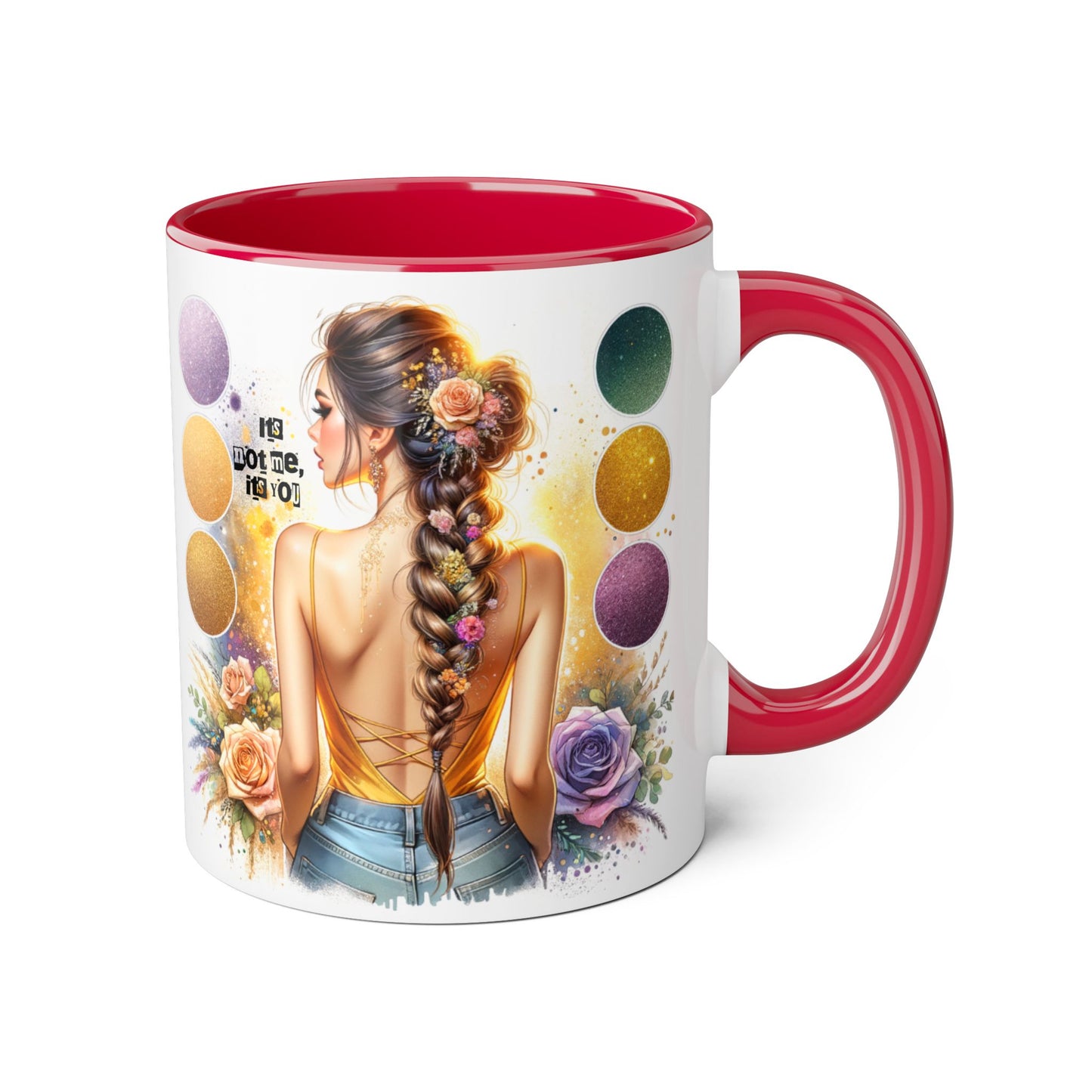 It's Not Me, It's You Humoristic Artistic Accent Mug for Creative Souls, Perfect Gift for Artists, Birthdays, Coffee Lovers, Home Decor