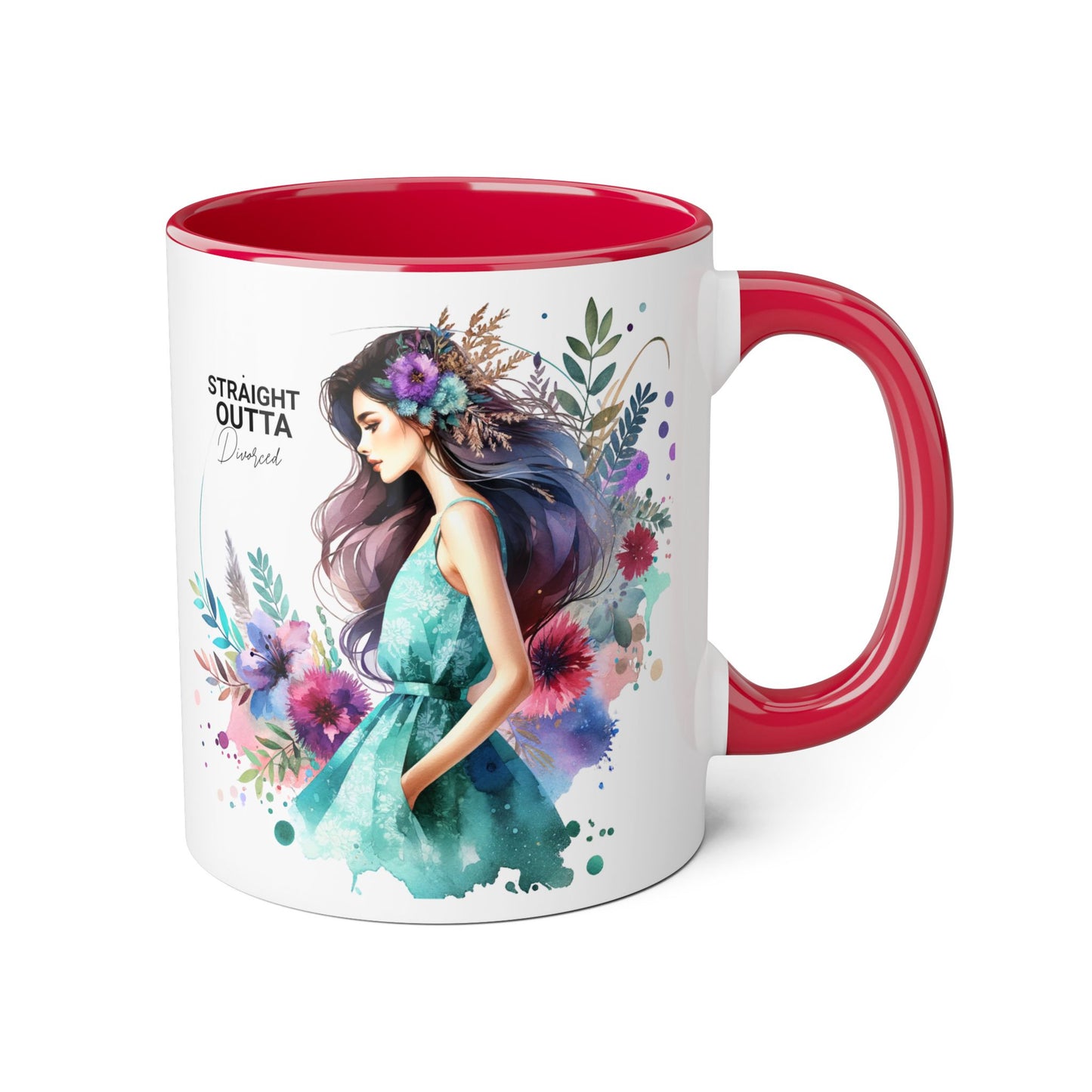 Artistic Accent Mug | Straight Outta Wonderland Coffee Cup for Dreamers | Unique Gift for Birthdays, Holidays, Fairytale Lovers