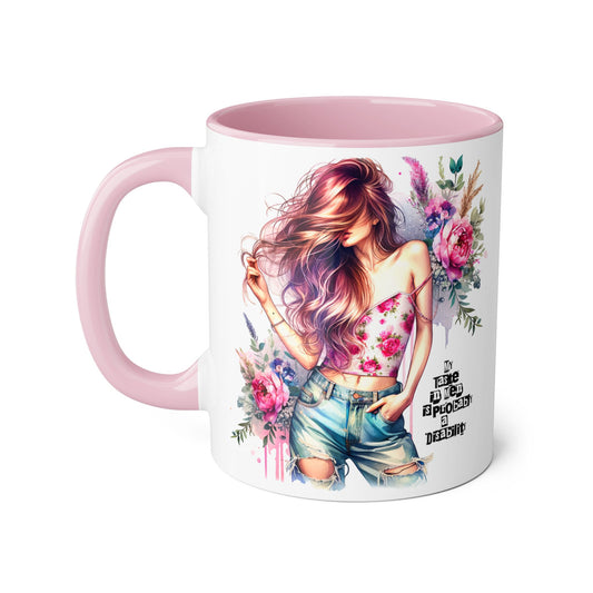 Funny Accent Mug - My Taste in Men is Probably a Disability Humor 11oz Cup