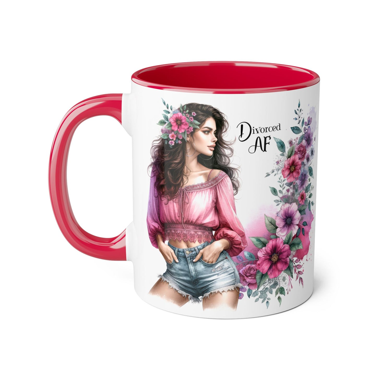 Stylish Floral Accent Mug, Perfect Gift for Divorced Friends, Motivational Coffee Cup, Unique Home Decor, Self-Love Reminder, Fun [...]